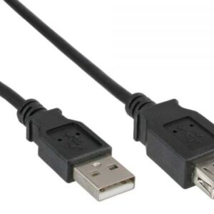 34618B USB EXT CBL 1.8m A-A BLK INLINE