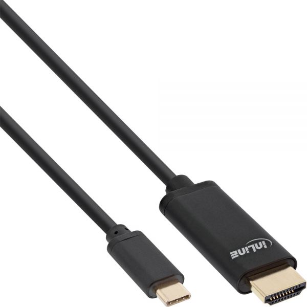 64112 2m USB TYPE C to HDMI MALE, USB DISPLAY CABLE 4K2K BLACK INLINE