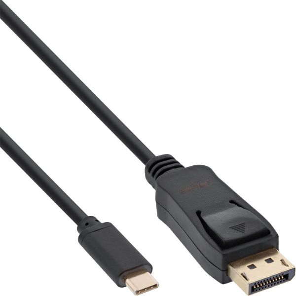 64122 2m USB TYPE C to DP MALE, USB DISPLAY CABLE 4K2K BLACK INLINE