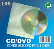 CD DOUBLE SLEEVES X100