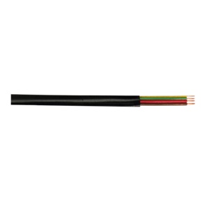 CM04 TELEPHONE CABLE FLAT 4-WIRES 100m BLACK, LOGILINK