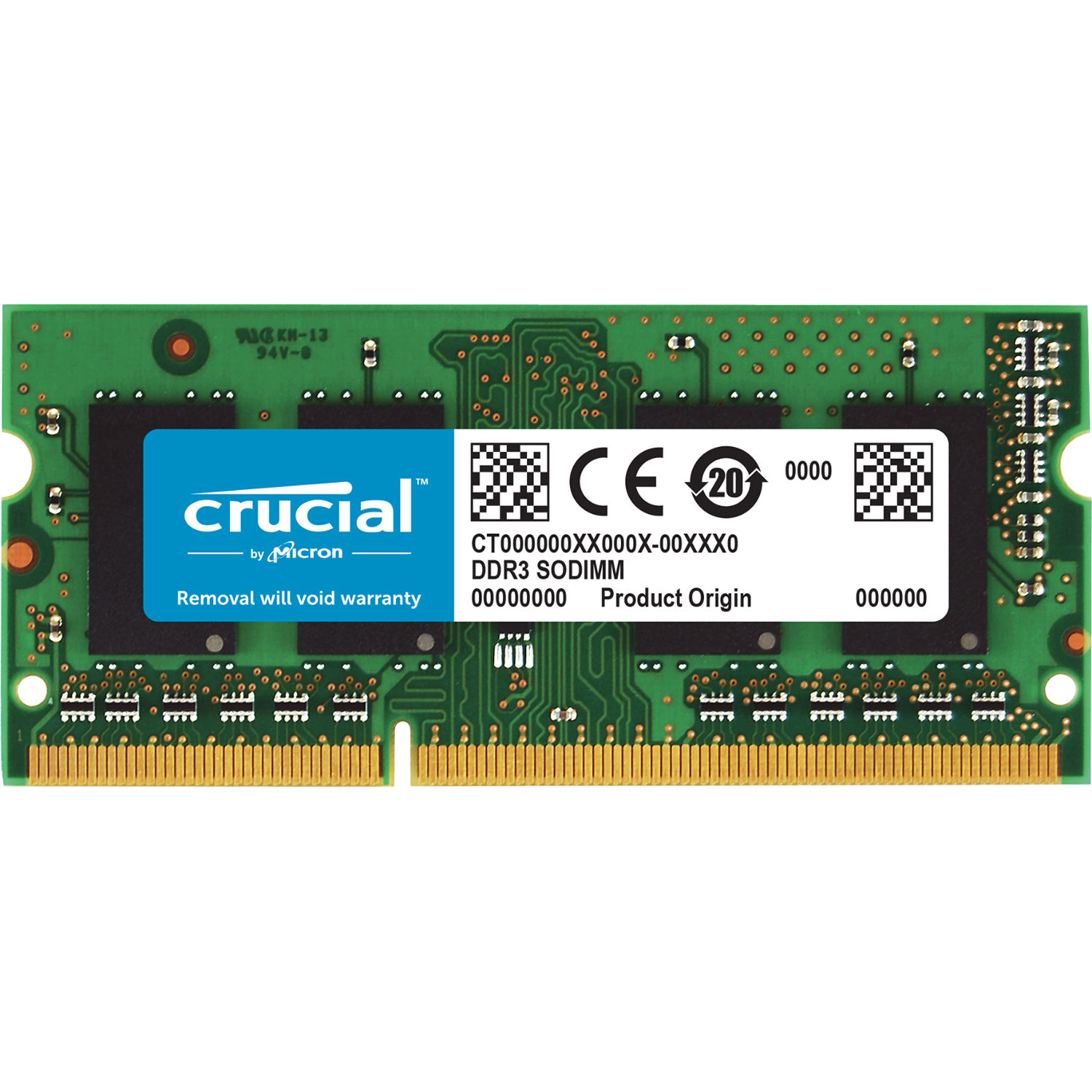 CT102464BF160B 1600MHZ 8GB DDR3L SODIMM CRUCIAL
