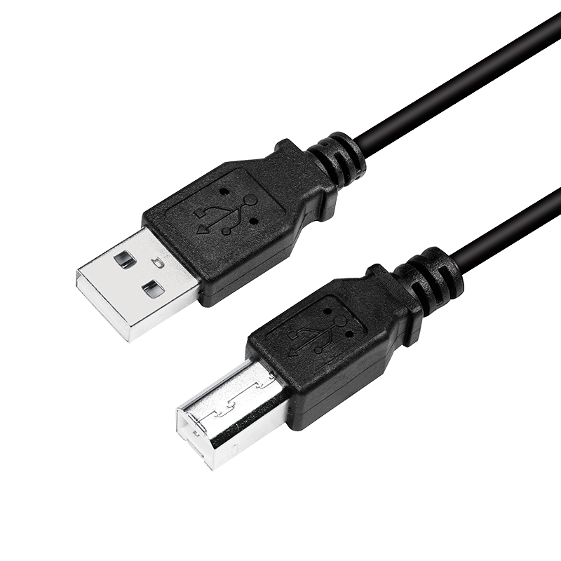 CU0007B 2m USB2.0 A-B M/M BLACK CABLE LOGILINK