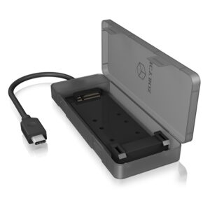 IB-185M2 EXTERNAL M.2 SATA SSD CASE w/INTEGRATED USB3.1(Gen2) TYPE-C CABLE ICYBOX