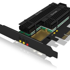 IB-PCI215M2-HSL PCIE EXTENTION CARD FOR 2x M.2 SSDs INCL.HEAT SINKS ICYBOX