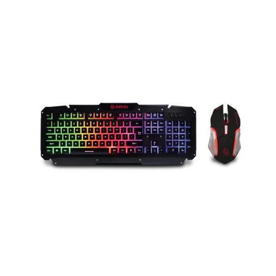 KB-1700GUMS GAMING KEYBOARD AND MOUSE COMBO SET ARAI