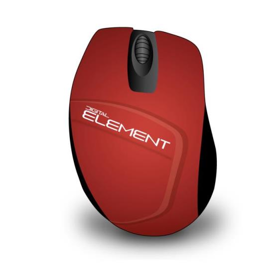 MS-165R WIRELESS MOUSE ELEMENT RED