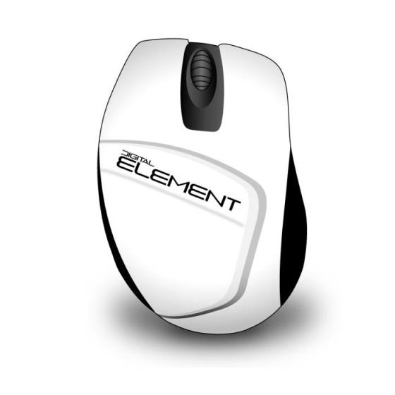 MS-165W WIRELESS MOUSE ELEMENT WHITE